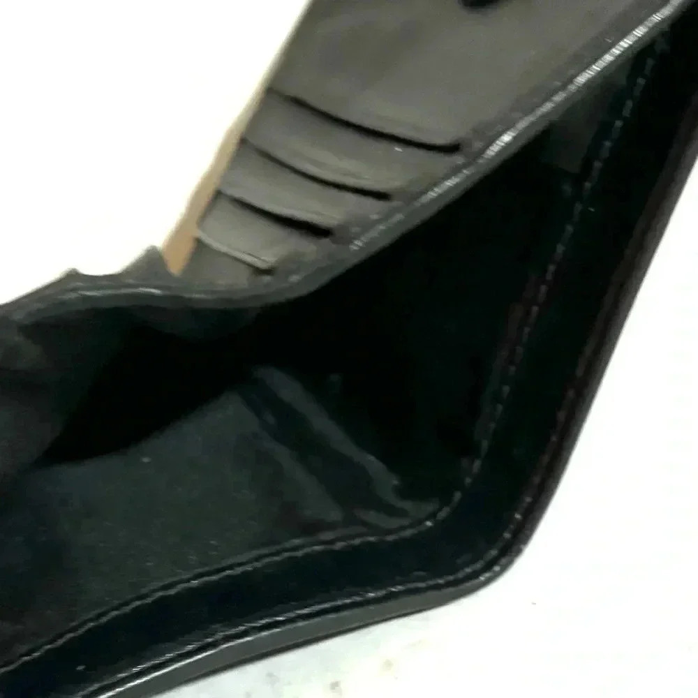 Coach black/ gray glitter leather wallet - Picture 6 of 7